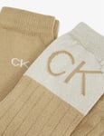 CALVIN KLEIN Men's block pack of two stretch-cotton socks