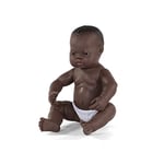 Miniland Miniland31003 Newborn Doll African Boy, Multi-Color