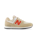 New Balance Boys Boy's Juniors 574 Trainers in Beige Textile - Size UK 6