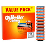 Gillette Fusion5 Razor Blades Men, Pack of 11 Razor Blade Refills with Precision Trimmer, 5 Anti-Friction Razor Blades