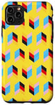 Coque pour iPhone 11 Pro Max Illusion d'optique - Motif simple - Couleur jaune pastel