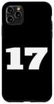 Coque pour iPhone 11 Pro Max The Number 17 Seventeen Sports Team Imprimé sur le devant assorti