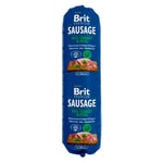 Ekonomipack: Brit Sausage 24 x 800 g - Kalkon & ärtor