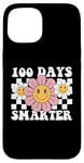 iPhone 15 Groovy 100 Days Smarter 100th Day Of School Teacher Kids Case