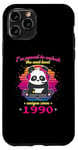 Coque pour iPhone 11 Pro Né en 1990 Anniversaire Fun Panda Gaming Unlock The Next Level