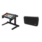 Reloop Modular Stand for small modular DJ controller, drum machine, desktop synthesizer & UDG Creator RMX1000 Hardcase Black U8421BL