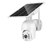 Caméra de surveillance réseau à énergie solaire 4G/WiFi caméra dome solaire extérieure étanche à faible puissance audio bidirectionnelle, D-rotwein