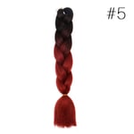 Ombre Dip Dye Kanekalon Jumbo Braid Hair Extensions Fiber Bra 16