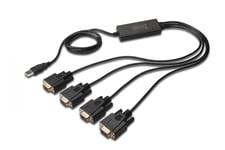 Digitus DA-70159 seriekabel Sort 1,5 m USB Type-A DB-9