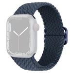 SKALO Punottu -ranneke Apple Watch Series 4-6 40mm - Tummansininen