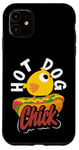 iPhone 11 Hot Dog Chick Fun Quirky Graphic Humor Case