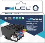 Lc424 Cartouche D'Encre Compatible Pour Cartouche Brother Lc424 Lc-424 Lc-424Val Pack Pour Brother Dcp-J1200W Dcp-J1200We Imprimante (Paquet De 4,1 Noir,1 Cyan,1 Magenta,1 Jaune)