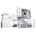 GIGABYTE B850 AORUS Elite WIFI7 Ice Carte Mère - AMD Ryzen 9000 Series CPUs, VRM numérique 12+2+1 Phases, jusqu'à 8200MHz DDR5 (OC), 1xPCIe 5.0 + 2xPCIe 4.0 M.2, LAN 2,5, WiFi 7, USB 3.2 Gen 2x2