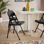 New Lasana Black Metal Frame Folding chair Office Home Restaurant