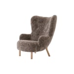 Petra Vb3 Lounge Chair, Sheepskin Sahara/oiled Oak