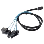 Mini SAS SFF-8087 to SFF-8482 4 Way Wire HDD RAID Controller Cable SATA Power