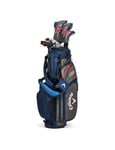 Callaway Golf XR 13 Piece Men's Complete Package Set - Right Hand Regular Steel Blue/Red