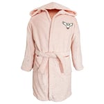 HARRY POTTER HEDWIGE Robe de chambre Enfant | 100% Polyester | OEKO-TEX | Taille 6/8 ans | Brodé Fille | Rose clair