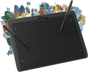 Pen Tablet Medium Tablette Graphique, Tablette Dessin Graphique sans Fil, 2 Stylets sans Batterie 12 Pouces Ratio 16:9 Tablette pour Windows-Arm/Windows/Mac/Linux