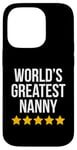 Coque pour iPhone 14 Pro World's Greatest Nanny Housekeeper Figurine de baby-sitter amusante