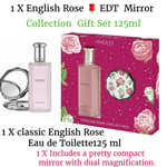 English Rose EDT 125 ML & Mirror Collection Ideal gift For Her Valentines Day 