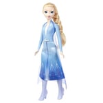 Mattel Disney La Reine des Neiges Elsa « Dans un autre monde » Poupée chantante habillée de sa tenue emblématique, entonne « Dans un autre monde » du film Disney La Reine des Neiges 2, HXD36