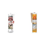 Rubson - Mastic Maison Façade Effet Crépi (cartouche de 280 ml) – Mastic acrylique & Sika Sikaseal-184 Maçonnerie, mastic acrylique haute performance pour joints d'étanchéité en extérieur, 300ml