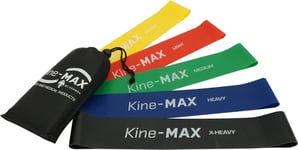 Kine-MAX Professional Mini Loop Resistance Band KIT - 5 bands