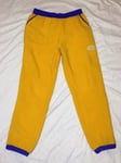 The North Face Color Block Fleece Jogger Pants Yellow & Blue Men’s Size XL Rare