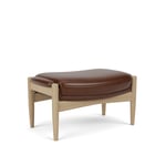 Audo Copenhagen - The Seal Ottoman Natural Oak / Dakar 0329 - Jalkarahit - Ib Kofod-Larsen - Ruskea - Puu/Tekstiili materiaali/Vaahto