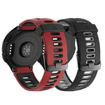 NotoCity Bracelet 735xt Forerunner Montre Fitness Tracker Silicone Souple Bracelet de Replacement Sport Compatible Forerunner 230/235/620/630/735XT boucle noire Noir + Gris et Noir + Rouge