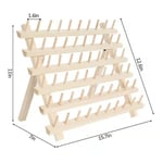 Träring smyckesställ display förvaring smyckesorganisatör hållare sytråd rack hopfällbar skrivbordsdisplay butik dekoration