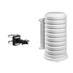 Netatmo NWM01-WW Support pour Pluviomètre/Anémomètre & Coque pour article & metteur TFA Dostmann 98.1114.02, blanc, 10,2 x 9,5 x 17,5 cm