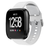 Silikon Armband Fitbit Versa/Versa 2 - Vit White Vit