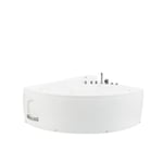 Beliani - Baignoire balnéo ovale blanche avec LED PELICAN