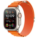 MRAIN-H Breveté Alpine Loop Compatible avec Bracelet Apple Watch Ultra 2 1 49mm 46mm 45mm 44mm 42mm 41mm 40mm 38mm Femme Homme, Bracelet sport en nylon iWatch Series SE 10/9/8/7/6/5/4/3/2/1