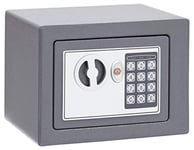 ARREGUI D-HE/0 Coffre-fort en acier avec serrure électronique, clavier à code programmable, coffre-fort de sécurité pour la maison, avec clé d'urgence, 17 x 23 x 17 cm, 5 L
