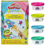 Play-Doh Elastix Compound 4-Pack of Bright Colors Leklera Lekset E9864 multifärg