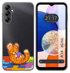 Coque En Silicone Transparent Pour Samsung Galaxy A14 4G / 5G Design Léopard