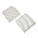 vhbw Lot de filtres remplacement pour Zehnder 521 012 720 pour appareil de ventilation - Filtre à air M5 / F7 (2 pcs), 17 x 17 x 9 cm, blanc