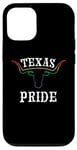 Coque pour iPhone 12/12 Pro Drapeau arc-en-ciel pour le mois de la Gay Pride du Texas