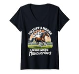 Womens I Like Hanoverian Horse Design V-Neck T-Shirt