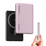 LUCKYDUO Mag-Safe Power Bank 10 000 mAh, Batterie Externe magnétique sans Fil Ultra Fine de 0,47 Pouces, pour Chargeur Portable Magsafe, PD 20 W USB-C Charge Rapide pour iPhone série 15/14/13/12