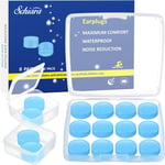 Schiara Ear Plugs for Sleeping, 16 Moldable Noise 8 count (Pack of 1) 