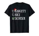 Naughty Nice Scouser Funny Liverpool UK British Christmas T-Shirt