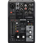 Yamaha AG03MK2 Table de mixage en direct 3 canaux avec interface audio USB - Pour Windows, Mac, iOS et Android - Noir