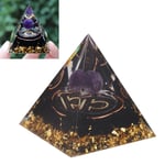 5 cm Orgonitpyramid för positiv energihelande Kristallpyramid Meditation Orgonitpyramid Chakra Zodiak Energikälla Vågen