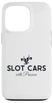 Coque pour iPhone 13 Pro Slot Cars avec fente pour mini voiture RC