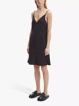 Calvin Klein Recycled Crepe Slip Dress, Black