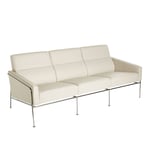 Fritz Hansen - Serie 3300 3-sits soffa, Läder, Aura Cognac - Sofaer - Arne Jacobsen - Brun